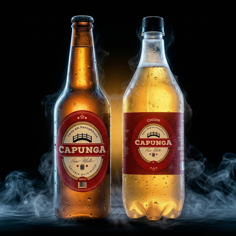 Chopp Capunga Pilsen Puro Malte — dourado e refrescante